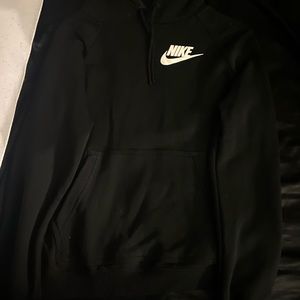 Black pull over Nike hoodie